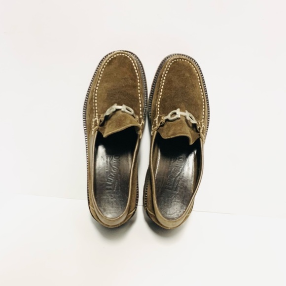 Salvatore Ferragamo Gancini Suede‎ Loafers main image 6
